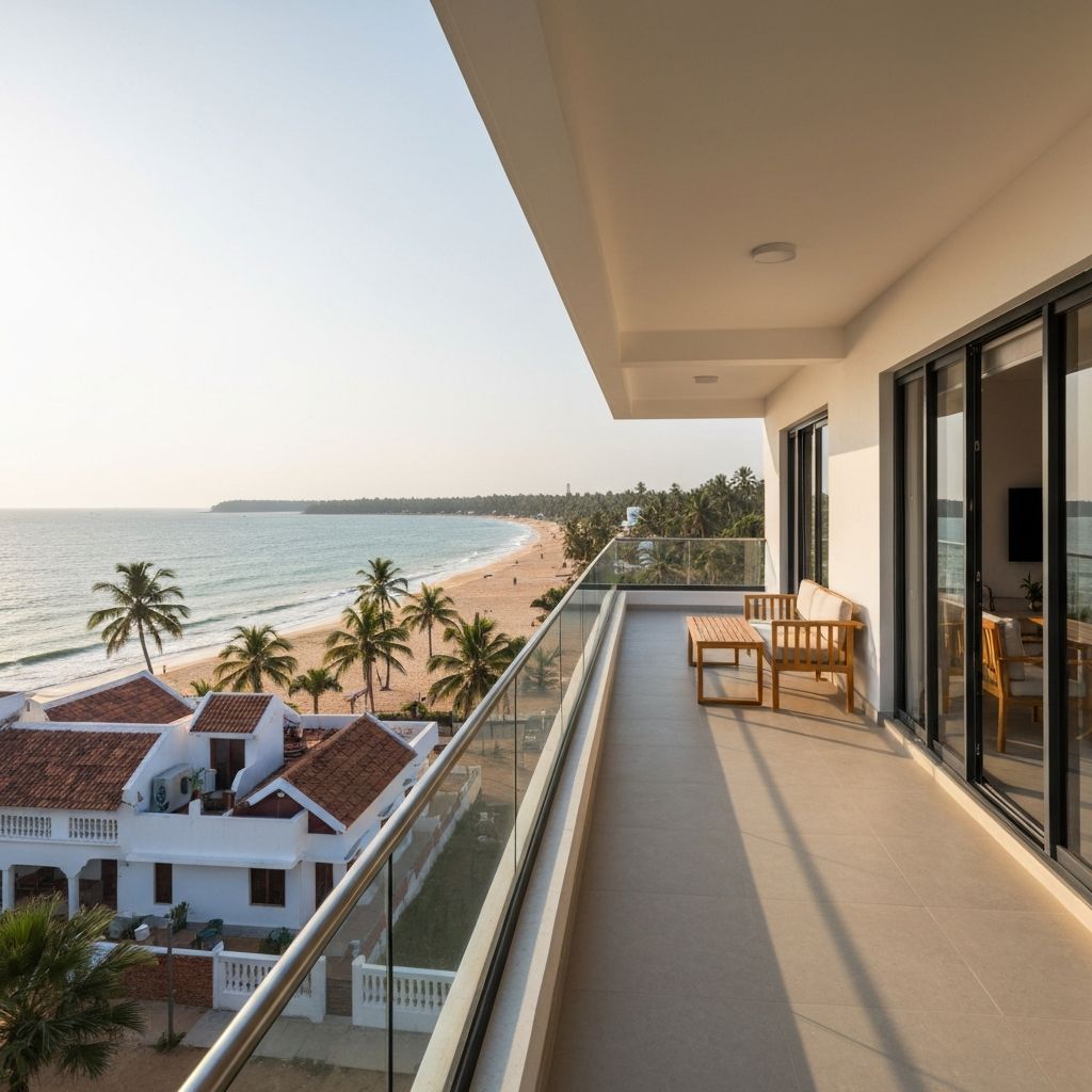 Beachside apartment in Goa